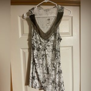 New sleeveless beaded blouse